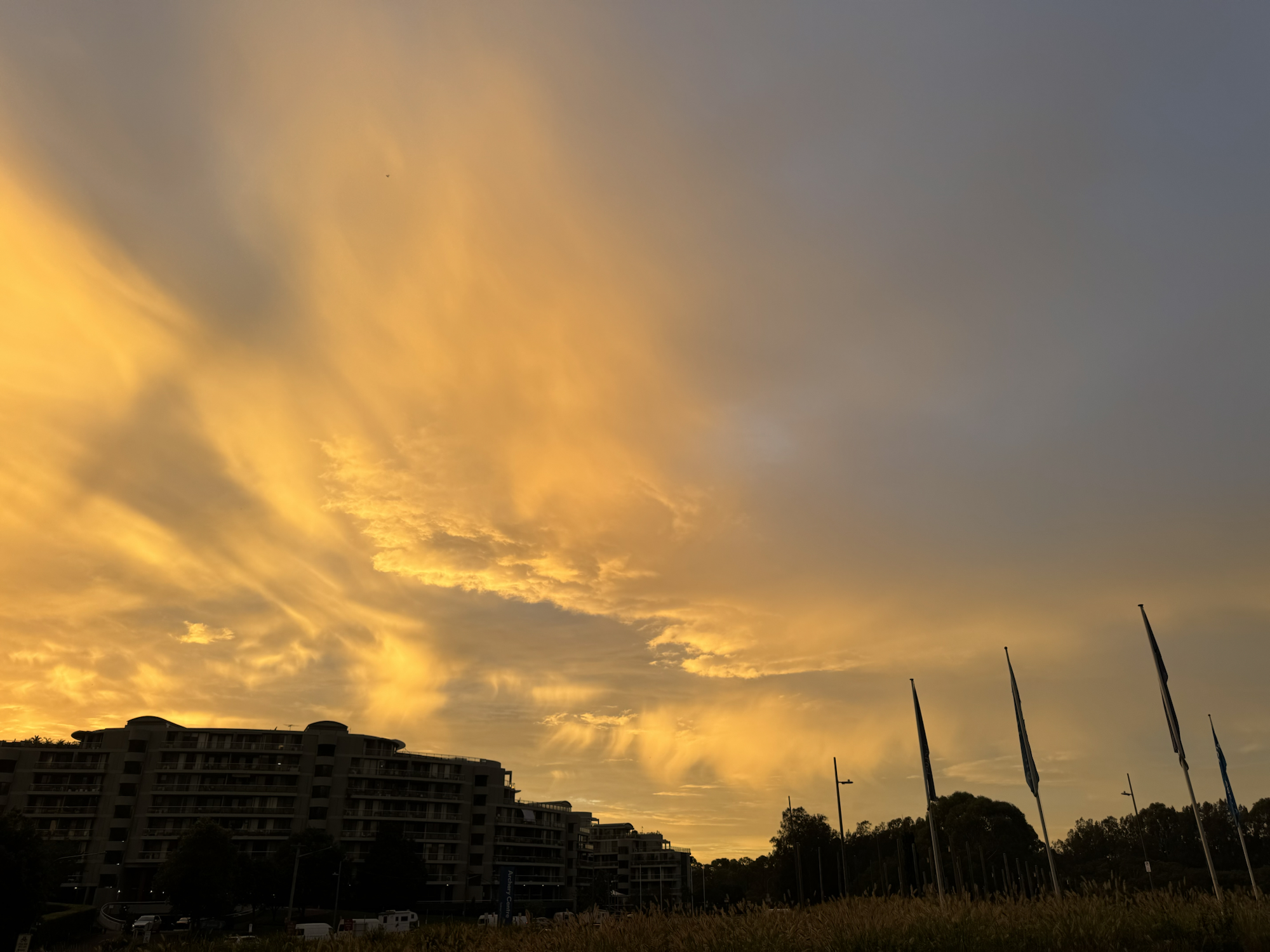 An atmospheric sunrise this morning