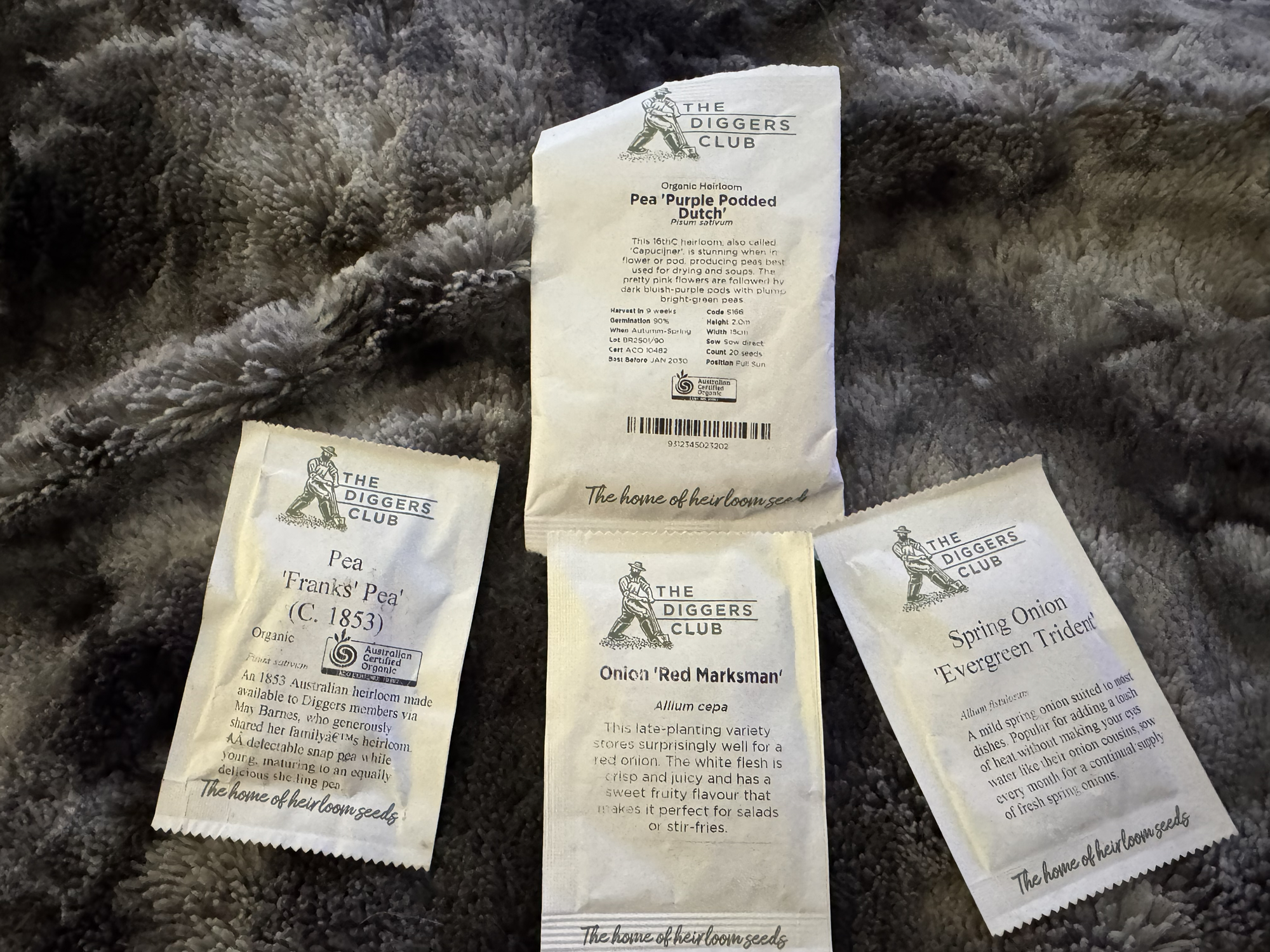 A quick reminder of the seeds I’m going to sow this weekend